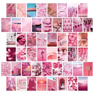Esthétique 4x6 Inch Picture Wall <span class=keywords><strong>Photo</strong></span> <span class=keywords><strong>Collage</strong></span> Kit 50 Sets Girl Pink for Home Decoration - Product Image 2