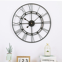 Jam Dinding Digital Quartz Art Deco Besi & MDF Satu Sisi Pilihan Tepat untuk Ruang Tamu Dekorasi Rumah Mewah