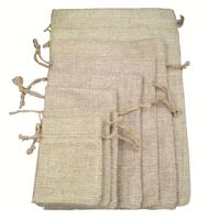 Sacs à cordon en chanvre naturel Vente en gros de sacs à cordon en toile de jute avec ficelle