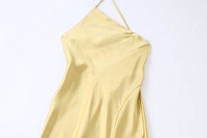 TAOP&ZA 2026 Nuovo Arrivo Estivo - Elegante Abito <span class=keywords><strong>Midi</strong></span> con Spacco, Sexy Schiena Scoperta Asimmetrico in Seta Satinata (8342214) - Product Image 3
