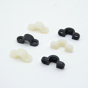 8-10mm đen Cáp chủ <span class=keywords><strong>clip</strong></span> vòng tròn móng tay loại nhựa PP Cáp kẹp thiết kế cầu cho kết nối an toàn - Product Image 3