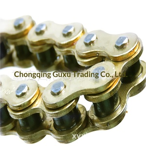 <span class=keywords><strong>Cadena</strong></span> de Transmisión <span class=keywords><strong>Dorada</strong></span> Universal para Motocicleta <span class=keywords><strong>520</strong></span> Shunfeng SF110/SF120 110/120/132 Eslabones de Alta Velocidad Hecha en China - Product Image 5