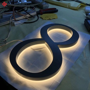 Insegna Luminosa LED 3D Personalizzabile per Negozi, Logo in Metallo Retroilluminato per Attività Commerciali - Product Image 5