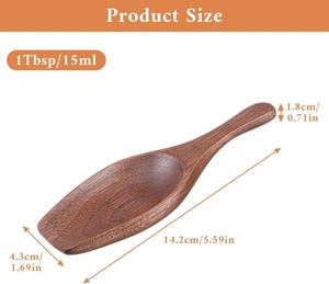 Cuchara Medidora <span class=keywords><strong>de</strong></span> Café <span class=keywords><strong>de</strong></span> Madera Maciza, Cuchara Medidora <span class=keywords><strong>de</strong></span> Madera Natural Acabada a Mano para Café, Té <span class=keywords><strong>y</strong></span> Repostería - Product Image 3