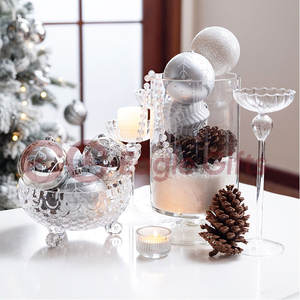 EAGLEGIFTS Argent Blanc Couleur Série Arbre Boules Suspendues Décoration de Noël <span class=keywords><strong>Noel</strong></span> Natal Imprimable Arbre de Noël Jouets Boules - Product Image 5