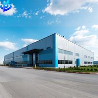 Almacén de Estructura de Acero Galvanizado, Diseño Moderno, Edificio Metálico Prefabricado, Kit de Nave Industrial de Gran Envergadura