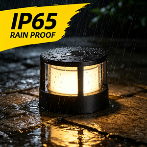 Lampadaire LED à poteau, étanche IP65, pour extérieur, jardin, lumière blanche chaude RGBW, en aluminium, pour patio, allée - Product Image 5