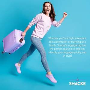 Accessoires de voyage Valise Nom Étiquettes Titulaire Noir Vert Orange Shacke InitialFully Pliable Boucle En Acier Inoxydable Étiquette De <span class=keywords><strong>Bagage</strong></span> - Product Image 3