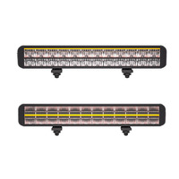 Barre lumineuse LED double rangée robuste NSSC 20 pouces 24V 240W 24000 Lumens, dynamique, bicolore ambre et blanc, DRL, usage commercial, nouveauté