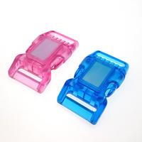 Prix d'usine Boucle latérale à dégagement rapide courbée en plastique coloré, couleur personnalisable, transparente, style simple, à boucle solide, pour accessoires pour animaux de compagnie