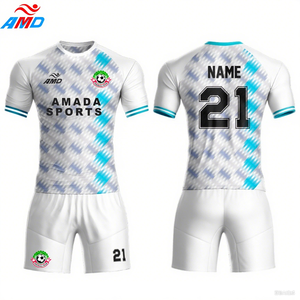 Kit d'<span class=keywords><strong>entraînement</strong></span> de football personnalisé pour hommes tissu de t-shirt à logo imprimé unique nouvelle saison <span class=keywords><strong>tenue</strong></span> de football de club pour adultes combinaison de football - Product Image 2