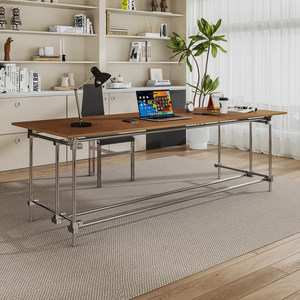 Bauhaus Style Birch <b>Desk</b> 160Cm Industrial Office <b>Computer</b> Workbench - Product Image 5