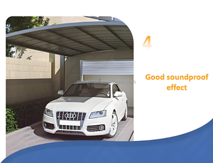 Abri d'auto moderne <span class=keywords><strong>de</strong></span> <span class=keywords><strong>luxe</strong></span> en polycarbonate et aluminium pour PC, pergola en PVC étanche, cadre en acier nature pour <span class=keywords><strong>garage</strong></span> <span class=keywords><strong>de</strong></span> stationnement extérieur - Product Image 5