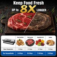 Machine de mise sous vide automatique électrique Boou 90 kPa 130 W pour bocaux Mason, usage domestique intensif