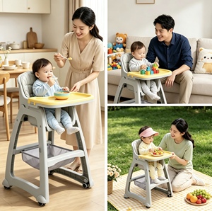 Silla Alta para Bebé Estilo KFC, Verificada, para Uso Comercial y Doméstico, Bandeja Ajustable en 4 Posiciones, Arnés <span class=keywords><strong>de</strong></span> 5 Puntos - Product Image 6