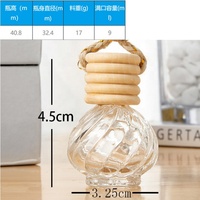 Vente chaude 9ml Epmty verre voiture bouteille de parfum désodorisant diffuseur bouteille en verre voiture parfum pendentif