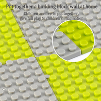 Plaques de base de construction à assemblage infini 16x16 points pour petites particules, jeu de blocs de construction MOC 12,5*12,5 pour murs de blocs de construction, cadeaux pour adultes