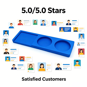 Organizador de Escritorio Azul con Tres Compartimentos para Bolígrafos, Lápices, Borradores, Bandeja de Almacenamiento de Papelería, Accesorio Perfecto para el Espacio de Trabajo - Product Image 6