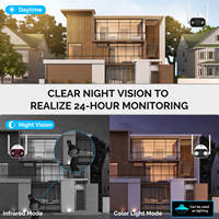 SLS Tuya WiFi caméra extérieure intelligente 3MP Vision nocturne Audio bidirectionnel détection de mouvement OLED PC pour hôtels maison Android IP sans fil