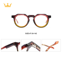 Lunettes optiques rondes rétro en acétate, monture intégrale, classiques, légères, pour un usage quotidien, unisexe, adultes, adaptées à toutes les formes de visage