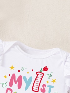 Abbigliamento per Bambini all'Ingrosso Transfrontaliero, Vestiti per <span class=keywords><strong>Compleanno</strong></span> Neonata, <span class=keywords><strong>Set</strong></span> Vestito in Cotone a Maniche Lunghe per Bambina di Un Anno - Product Image 4