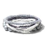Style bohème mode à la main perle cristal verre perle multicouche couleur mélangée Bracelet pour femmes Europe boutique en gros N250811
