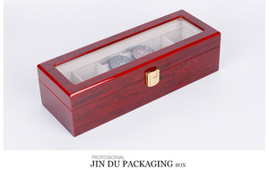 Chất lượng cao 6 khe cắm đồng hồ bằng gỗ hộp lưu trữ tổ chức đồng hồ hiển thị chủ trường hợp trang sức Hộp quà tặng cho nam giới phụ nữ dropshipping - Product Image 6