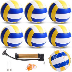 CZFIT Wholesale Volleyball Size 5 PVC Leather Soft Indoor Outdoor Volleyballs Sports Training <b>Game</b> Play Ball for Beginner, Adult - Product Image 1