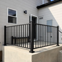 Rampe en aluminium de haute qualité Reilbu pour terrasse, jardin, balcon, escalier