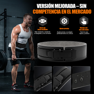 EIGFOH España en Stock Cinturón de Fitness Negro de Cuero Sintético Duradero de Liberación Rápida para Entrenamiento en Gimnasio - Product Image 3