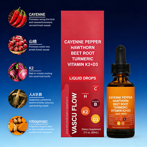 Integratore Liquido Orale per Adulti al Pepe di Cayenna con Bacche di Biancospino, Vitamina D3, K2, Barbabietola e Curcuma - Product Image 5