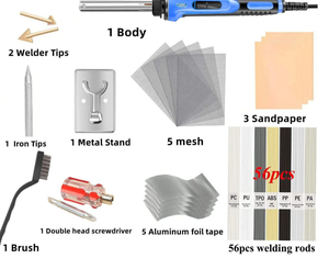 Kit de réparation de <span class=keywords><strong>pare</strong></span>-chocs de <span class=keywords><strong>voiture</strong></span> 100W, outil de lissage, kit de soudage plastique, machine à souder pour la réparation de <span class=keywords><strong>pare</strong></span>-chocs de <span class=keywords><strong>voiture</strong></span> - Product Image 3