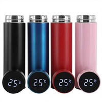 Thermos intelligent en acier inoxydable 304 avec mesure de température, cadeau d'affaires, tasse à thé, coffret cadeau, tasse isotherme droite, 6-12 heures