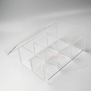 6 Ngăn Rõ Ràng <span class=keywords><strong>Acrylic</strong></span> <span class=keywords><strong>Tea</strong></span> Bag Organizer <span class=keywords><strong>Box</strong></span> Với Nắp Đậy - Product Image 3
