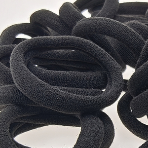 50 miếng tóc đen quan hệ cho dày và xoăn tóc đuôi ngựa chủ sở hữu tóc ban nhạc đàn hồi cho phụ nữ hoặc nam giới dày liền mạch quan hệ tóc - Product Image 3