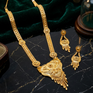 Wholesale 14K 18K 24K Gold Filled Forming Long Jewelry Set, Fashion Long Jewelry Set, Traditional Design Bridal Long Necklaces. - Product Image 4