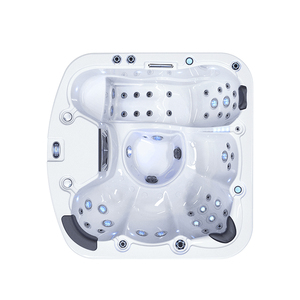 Alta calidad de encargo 42 jets Puerta de acrílico spa <span class=keywords><strong>jacuzzi</strong></span> <span class=keywords><strong>con</strong></span> tumbona - Product Image 1