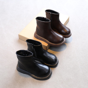 <span class=keywords><strong>Botas</strong></span> Cortas de PU para Niñas, Zapatos de Moda para Niños, Impermeables, Antideslizantes, <span class=keywords><strong>Botas</strong></span> de <span class=keywords><strong>Invierno</strong></span> para Niñas Pequeñas, <span class=keywords><strong>Botas</strong></span> de Algodón para Bebés - Product Image 1