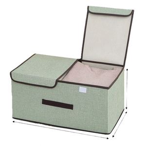 Cajas y Contenedores Ecológicos para Almacenamiento de Ropa con Tapas y Asas, Plegables, Apilables, de Tela No Tejida, Organizadores Modernos para Armarios - Product Image 2
