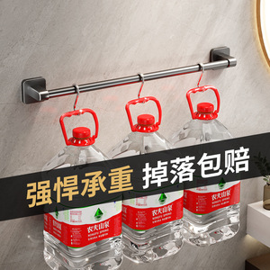 Porte-serviettes mural double Family Prosperity, étagère de rangement pour salle de bain - Product Image 4