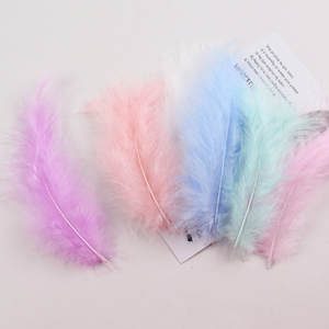 Pluma de ganso teñida DIY, accesorios de decoración para el hogar, atrapasueños, pavo, Carnaval, 8-20CM, 300 Uds. - Product Image 5