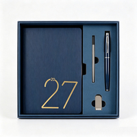 Ensemble cadeau d'entreprise haut de gamme, personnalisé, promotionnel, carnet en cuir PU, agenda imprimé, agenda A5, planificateur avec stylo et clé USB
