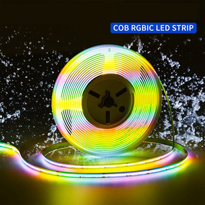 Bande lumineuse <span class=keywords><strong>LED</strong></span> COB RVB adressable de 10 mm 12 mm de largeur 24V WS2811 Contrôle des pixels Couleur de rêve <span class=keywords><strong>Ruban</strong></span> flexible <span class=keywords><strong>pour</strong></span> profil en aluminium - Product Image 5