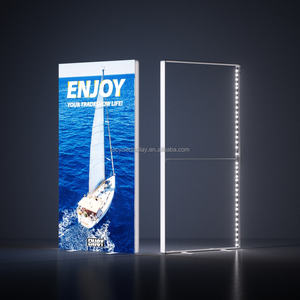 <span class=keywords><strong>SEG</strong></span> 铝制 80 毫米型材框架贸易展览广告布快速工厂生产 LED 背光灯箱 - Product Image 1
