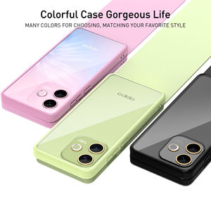 Soonlaeder <span class=keywords><strong>Cover</strong></span> custodia <span class=keywords><strong>per</strong></span> telefono con Design Anti-ingiallimento a quattro angoli Anti-caduta di lusso in cristallo trasparente <span class=keywords><strong>per</strong></span> <span class=keywords><strong>Oppo</strong></span> <span class=keywords><strong>A5</strong></span> - Product Image 3