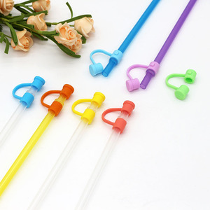 Capuchon de paille fantôme mignon compatible avec gobelet 30 40 oz 4PCS Silicone réutilisable paille à boire Topper comprenant <span class=keywords><strong>2</strong></span> styles - Product Image 3
