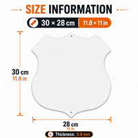 Plaque Métallique Personnalisée en Aluminium pour Impression UV par Sublimation, Panneau Suspendu pour Décoration Intérieure, Affichage en Magasin et Publicité