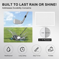 Pegatinas de golf resistentes a la intemperie con cuentas de vidrio de alta reflectividad para monitor de lanzamiento de golf, simulador de golf y cámaras de alta velocidad