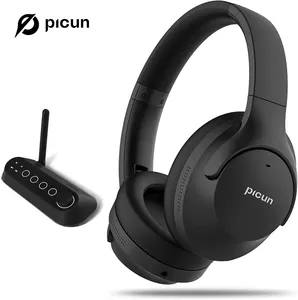 Picun UTV-01 Re-chargeable Low Latency Voice Broadcast Bluetooth 5.0 Wireless TV Headphone