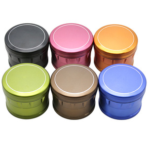 OEM/ODM Moulin à Herbes Moderne en Métal Personnalisé 4 Couches 40mm 50mm 55mm 63mm 75mm Tailles pour Tabac et Herbes pour Fumer Vente en Gros - Product Image 1